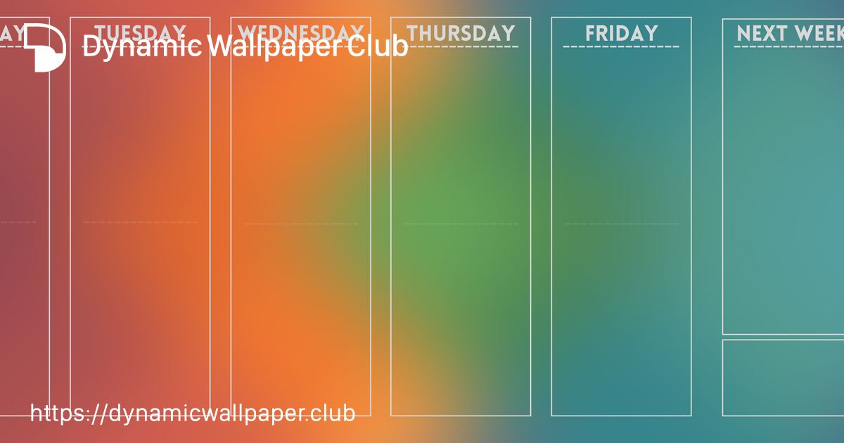 Weekly - Dynamic Wallpaper Club