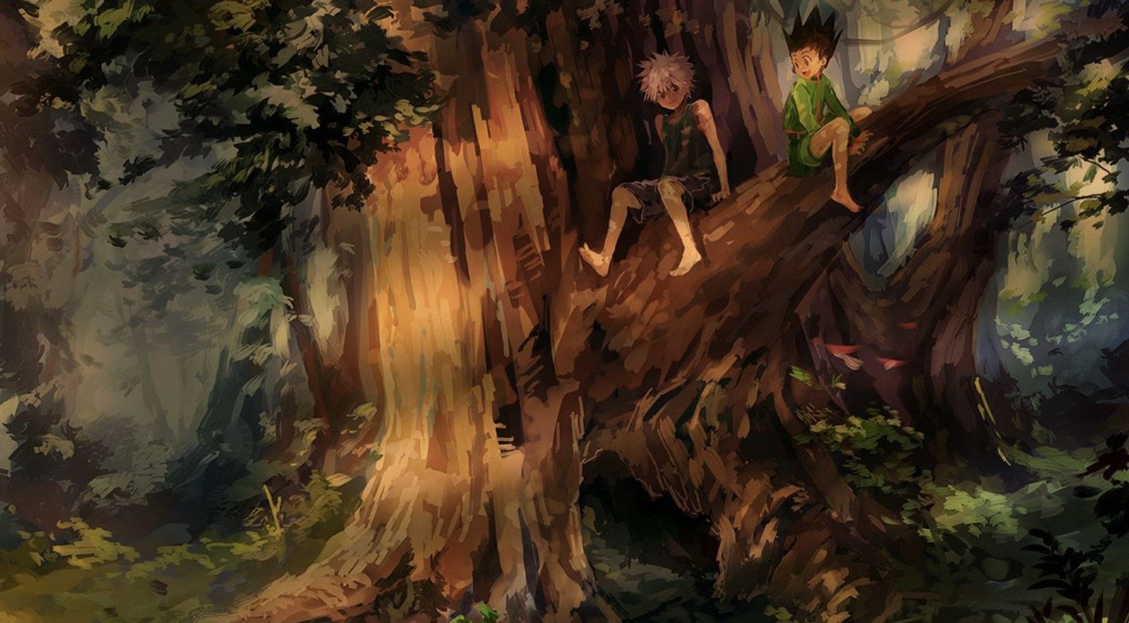 Gon and Killua Tree - Dynamic Wallpaper Club