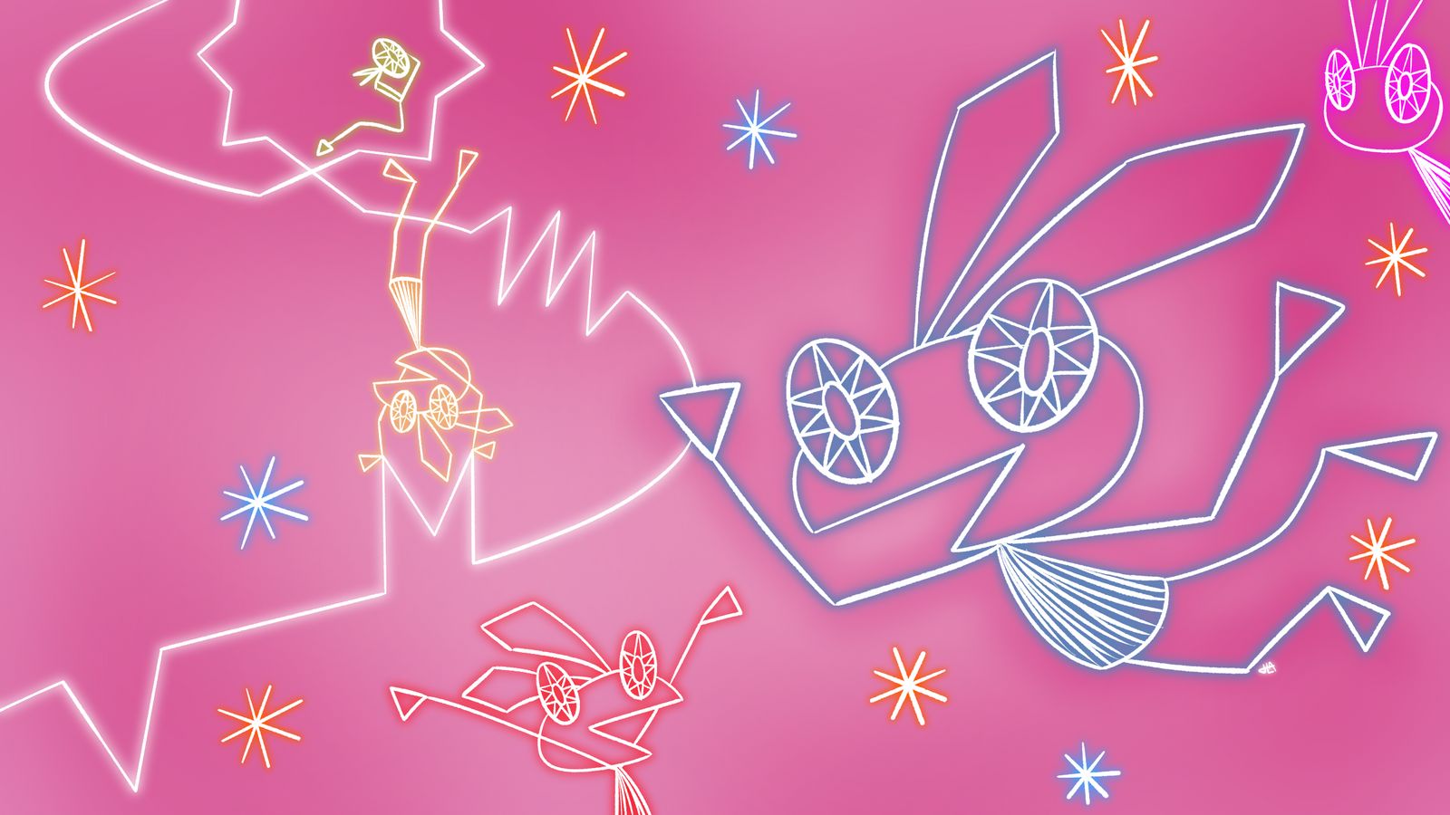Vib-Ribbon (1999) - Dynamic Wallpaper Club