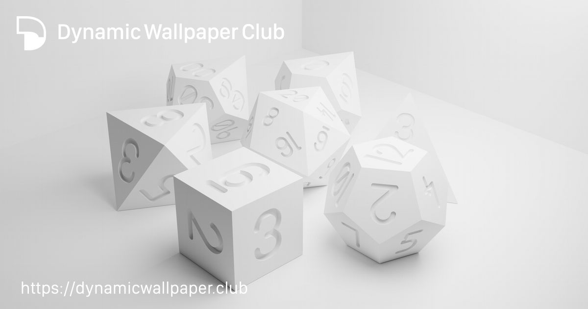 Polyhedral Dice - Dynamic Wallpaper Club